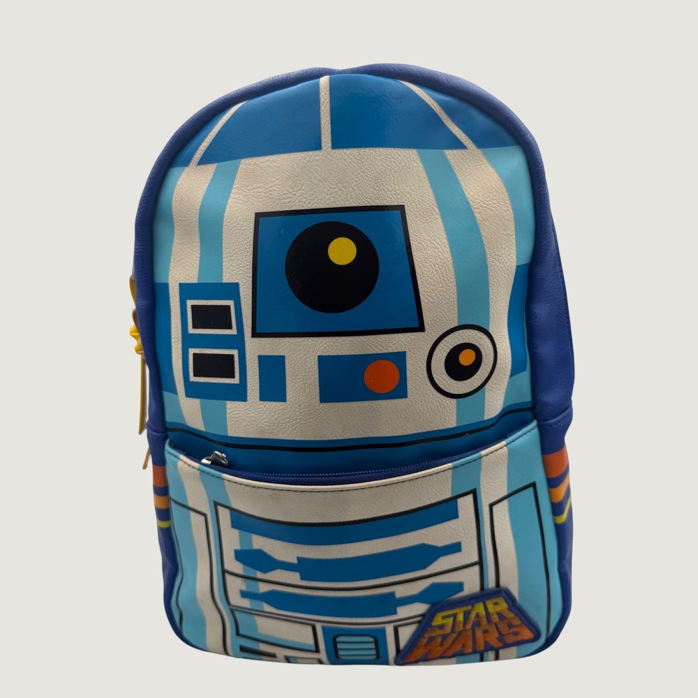 Star Wars R2-D2 Mini Backpack Kids OS Blue Droid Cosplay Faux Leather